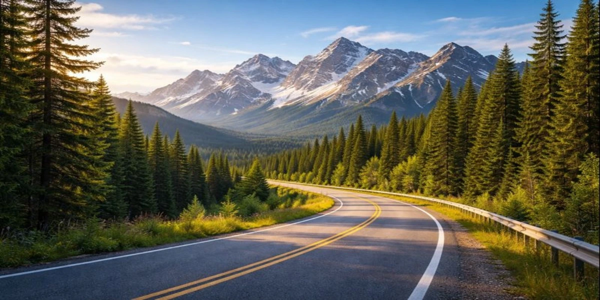 Scenic view of mountains